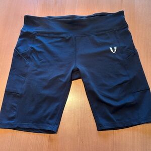 Firm Abs Black Athletic/Bike Shorts